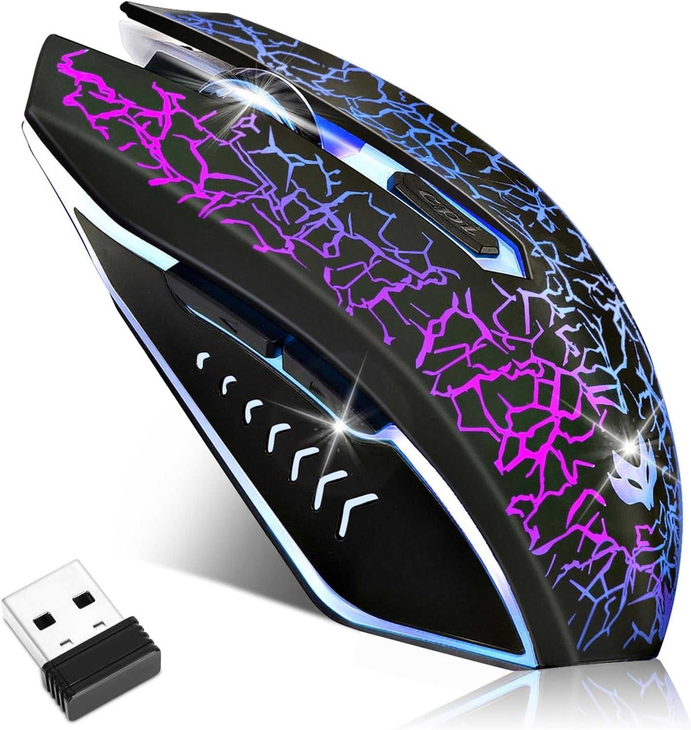 Rechargeable Wireless Gaming Mouse RGB 2400 DPI Silent 6 Buttons