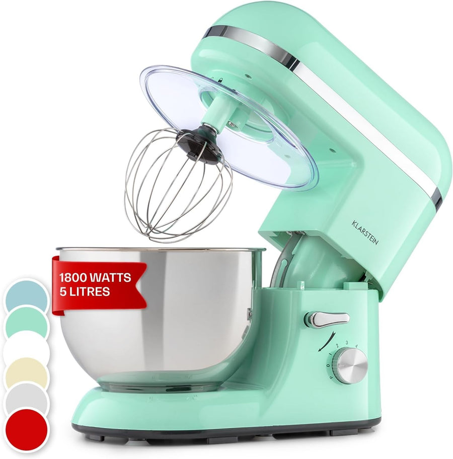 5L Stand Mixer 1800W Cake & Bread Maker 6 Speeds Planetary Rotation Green