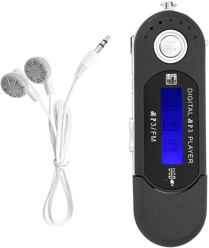 32GB USB MP3 Player with FM Radio LCD Display Earphones