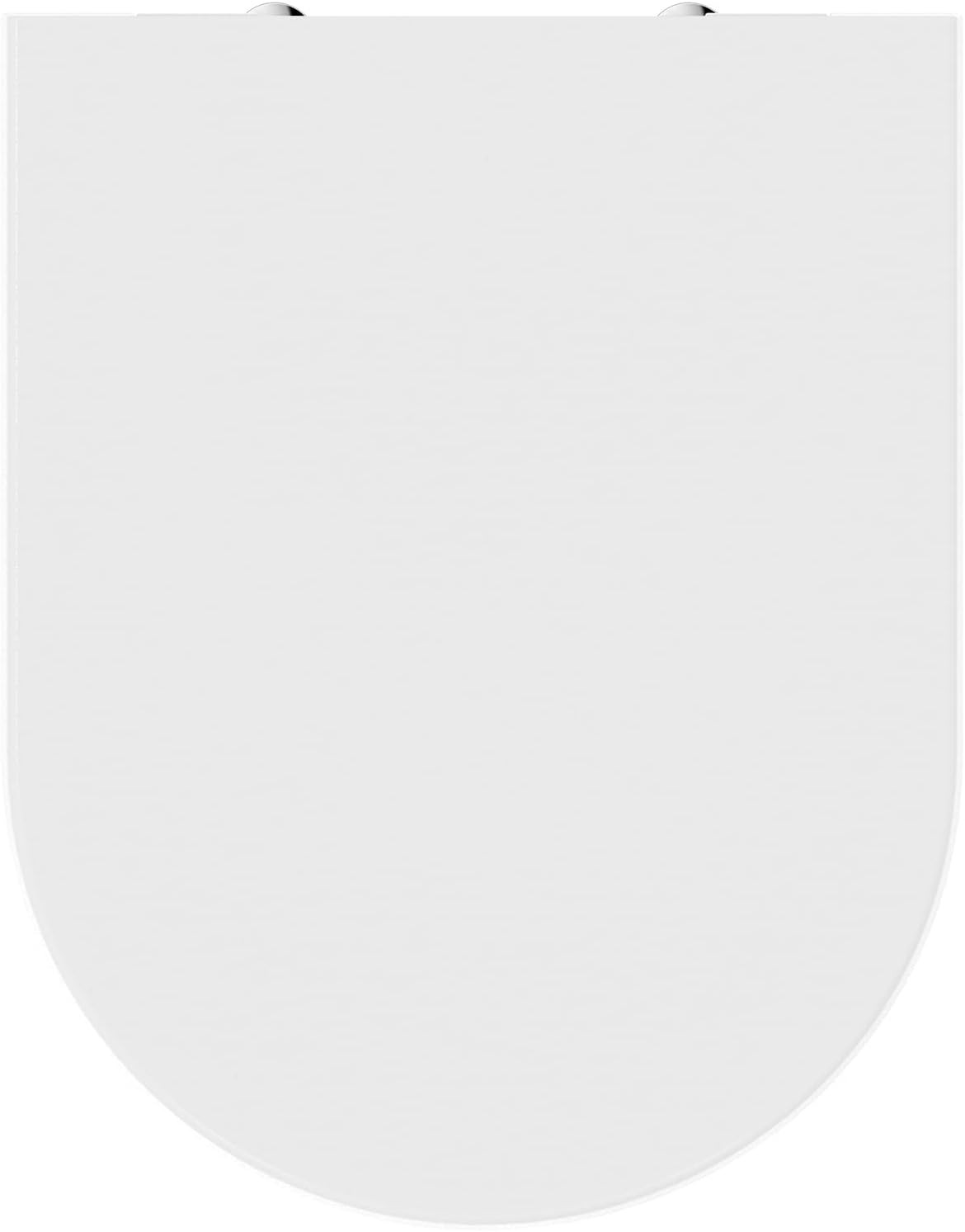 Blend Curve Toilet Seat Silk White Removable Oval 46x36cm Easy Clean