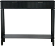 Slim Console Table with 2 Drawers & Storage Shelf – 75H x 90W x 32D cm