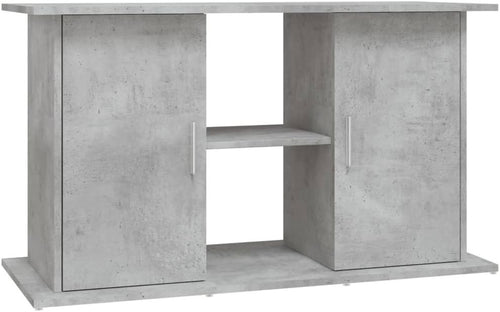 Concrete Grey Aquarium Stand with Storage & Sleek Modern Design 101x41x58cm