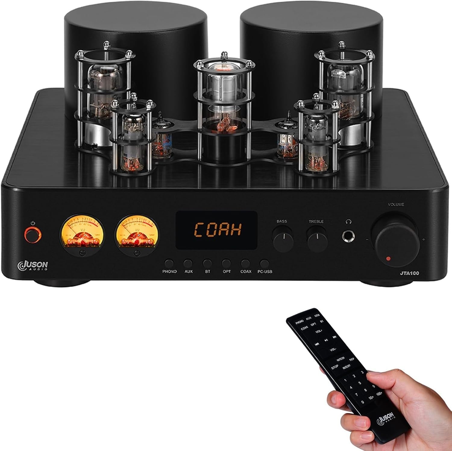 JTA100 200W Vacuum Tube Hybrid Amplifier BT 5.0 AUX PHONO RCA