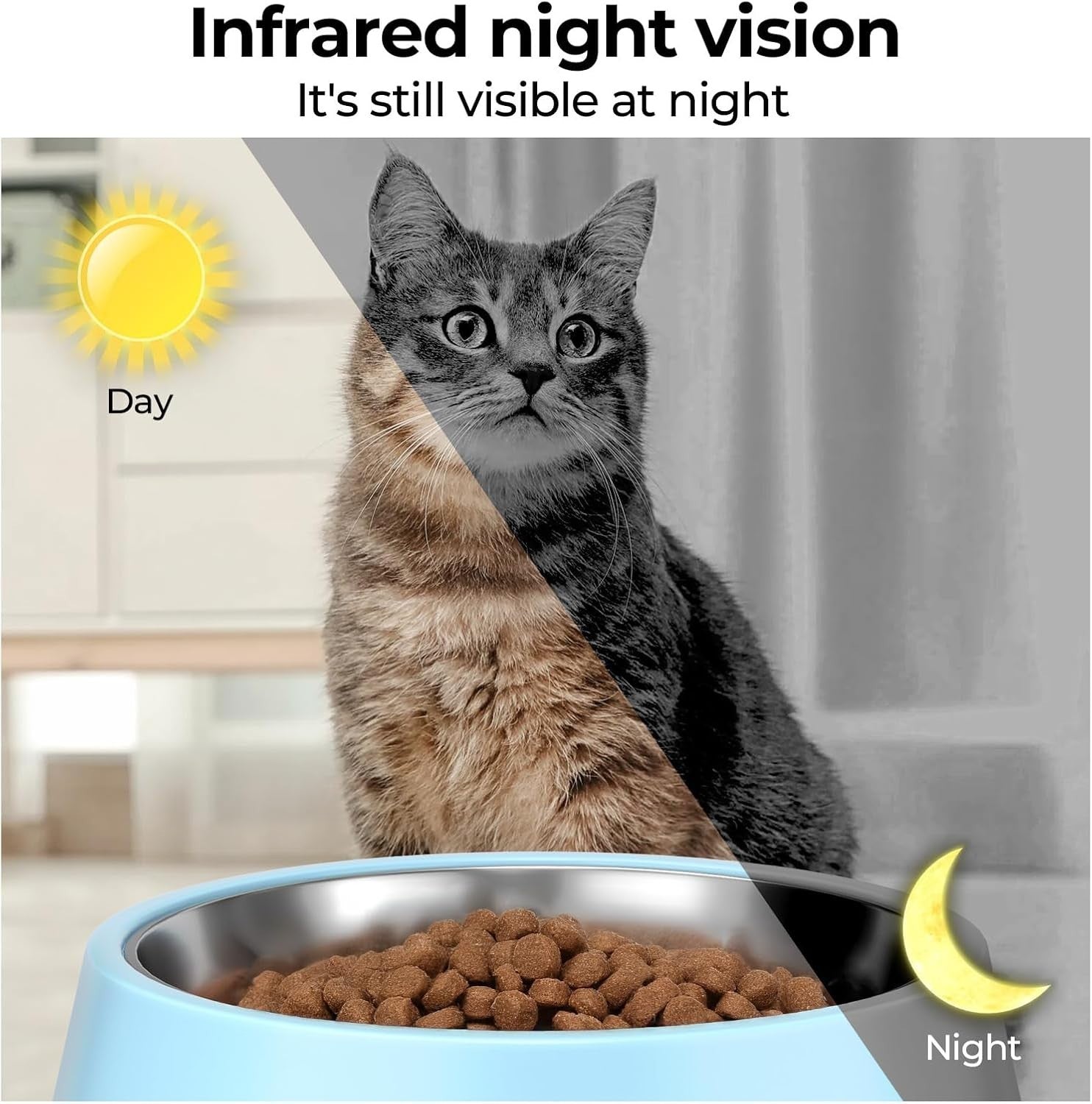 Smart Pet Feeder with HD Camera WiFi App Control 4L Auto Food Dispenser