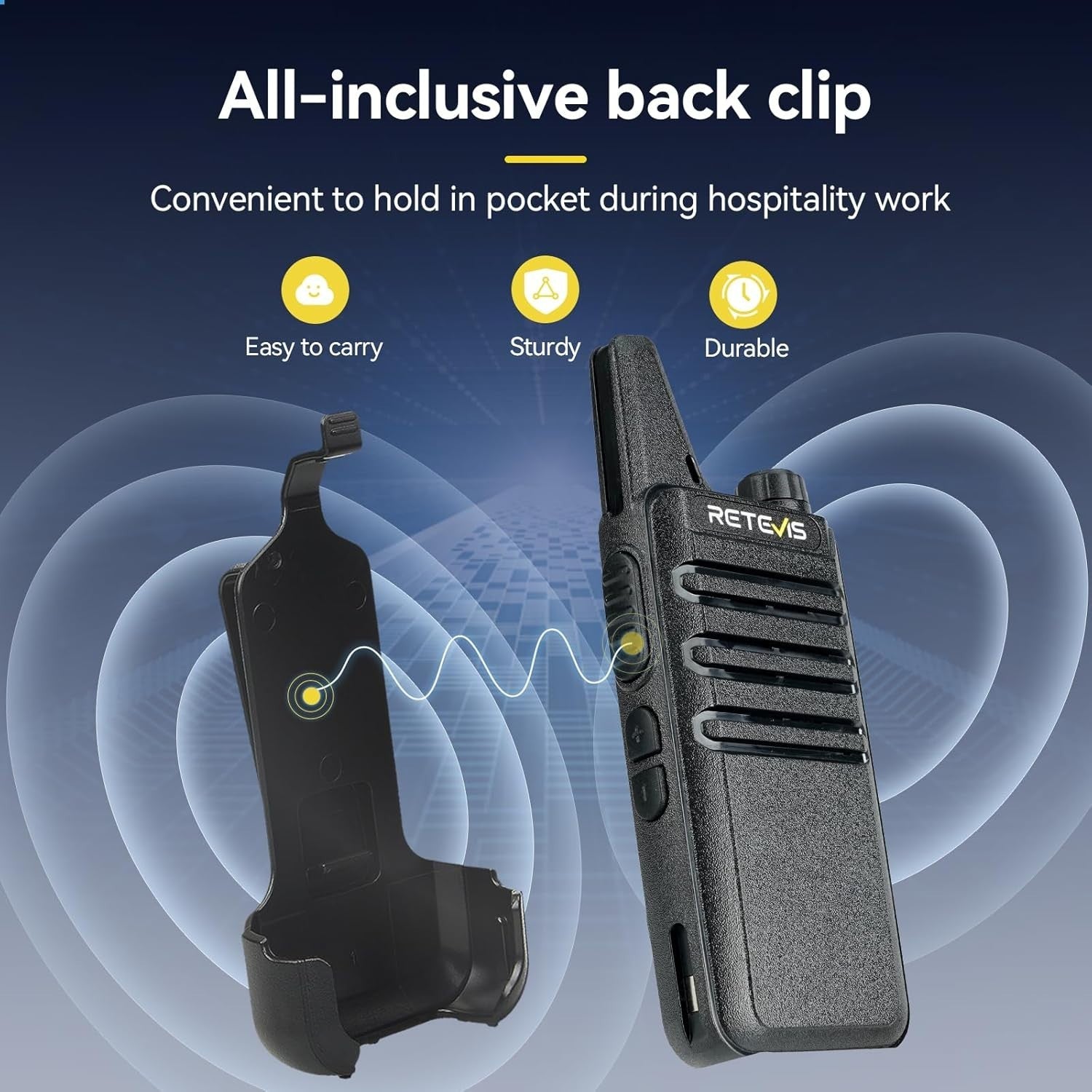 Compact Walkie Talkies 10 Pack 2 Way Radios PMR446 w/ 10 Way Charger