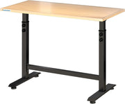 Adjustable Heavy Duty Workbench 800lb Rubberwood Top Wheels Scale Markings