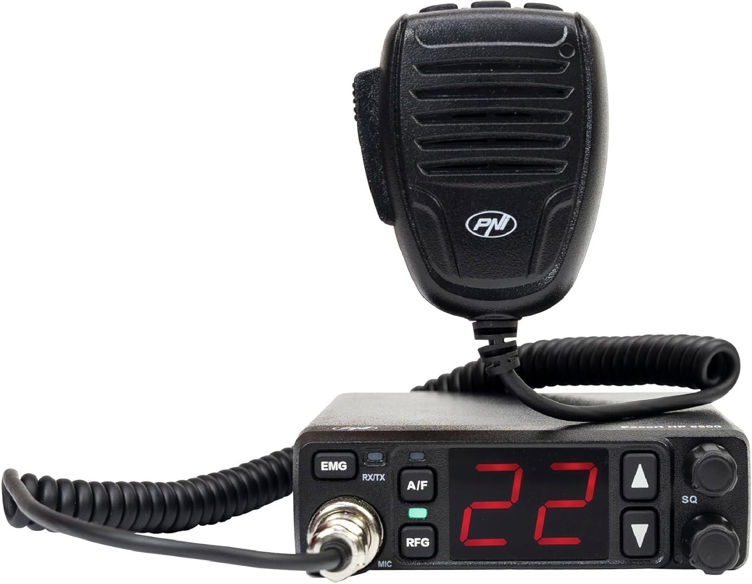 CB Radio Station 4W AM/FM Multi-Band with ASQ, RF Gain & 12V/24V
