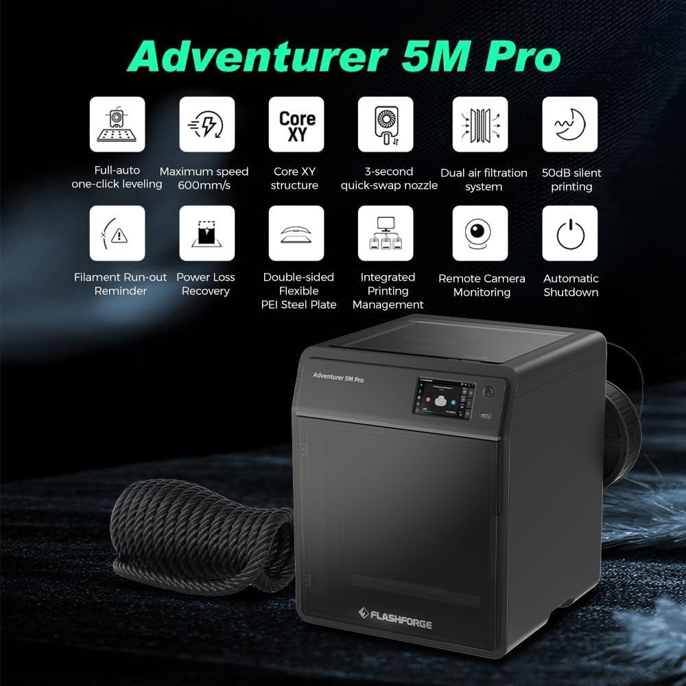Enclosed 3D Printer 600mm/s High Speed Auto Level Silent Desktop