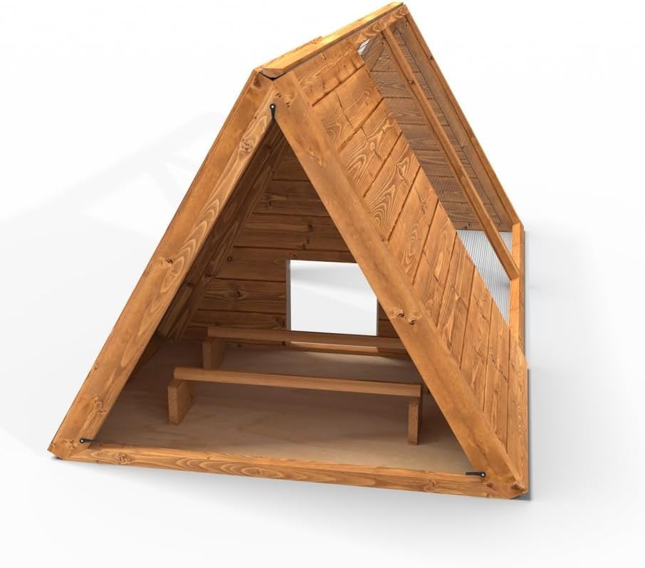 6ft Wooden Chicken Ark Coop Large Hen House Run