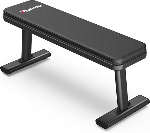 Heavy Duty Flat Weight Bench 660kg Load 90mm Pad Home Gym Press