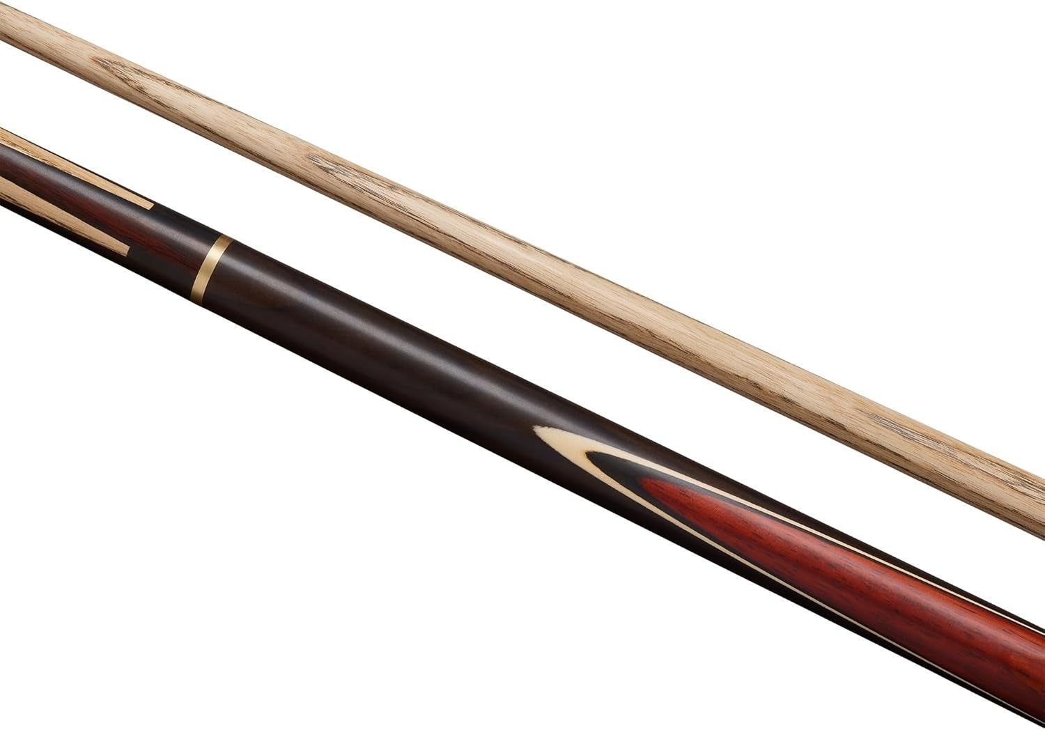 57in English Pool Cue Ash Shaft Rosewood Butt 8.5mm Tip 3pc