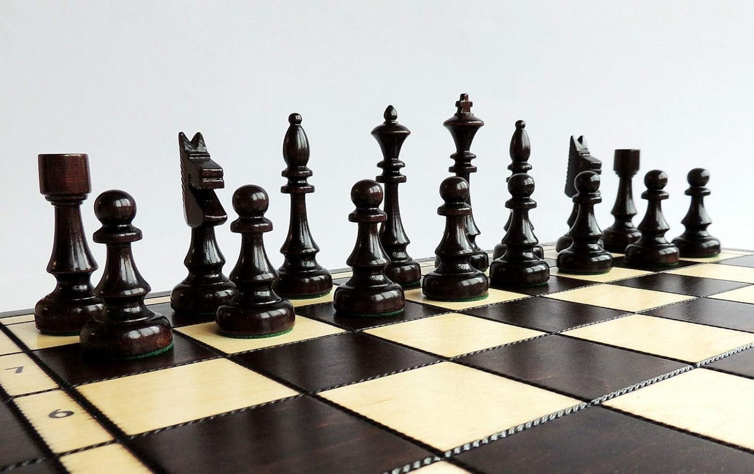 47cm Tournament Wooden Chess Set | Foldable Travel Board | Large Premium Pieces