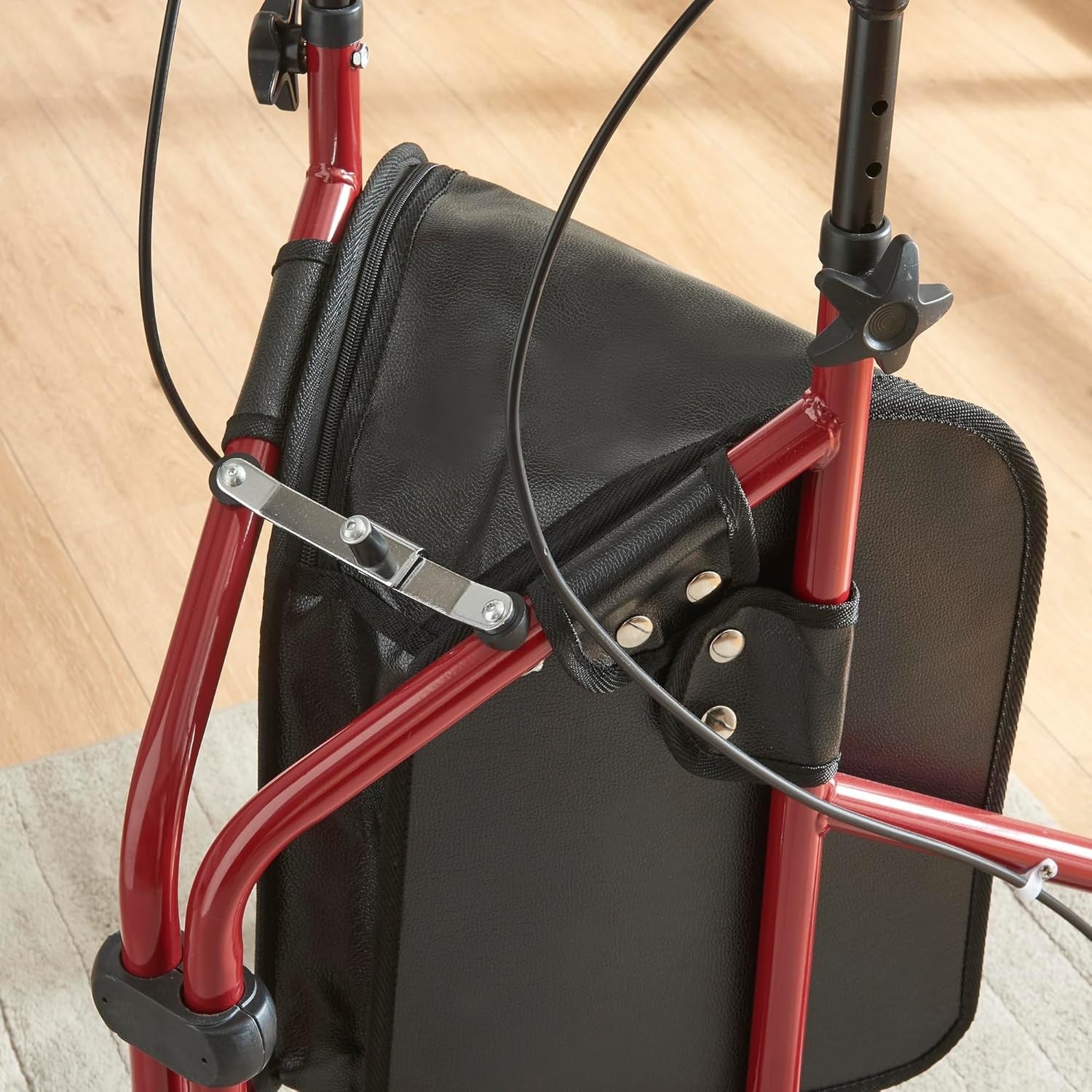 3 Wheel Lightweight Rollator Walker Folding Adjustable Brakes Mobility Aid