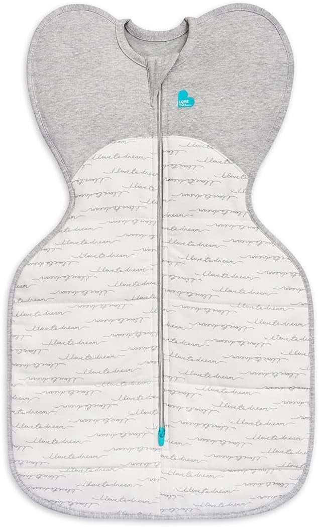 Newborn Swaddle Sleep Sack 2.5 TOG Arms-Up 2.2-3.8kg White Dreamer