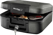 Fireproof Waterproof Safe Box Key Lock Document Cash Security Chest