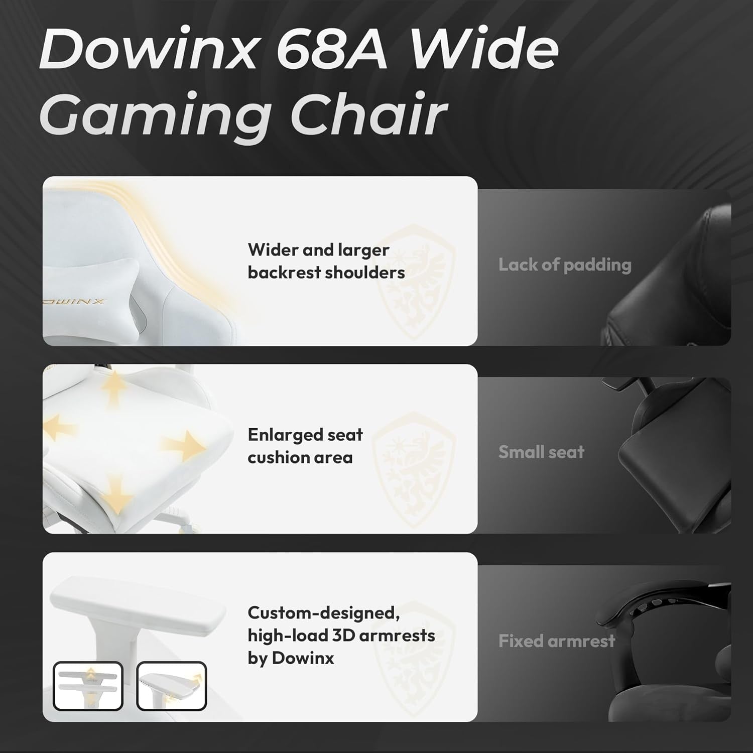 Ergonomic Gaming Chair with Footrest Microfibre Velour White