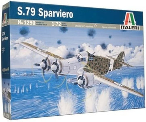 1:72 S.79 Sparviero WWII Bomber Model Kit | Scale Aircraft Build for Adults