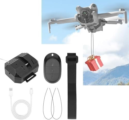 Universal Drone Payload Dropper for DJI Mavic 3 Pro AIR 3S | 500g Remote Release