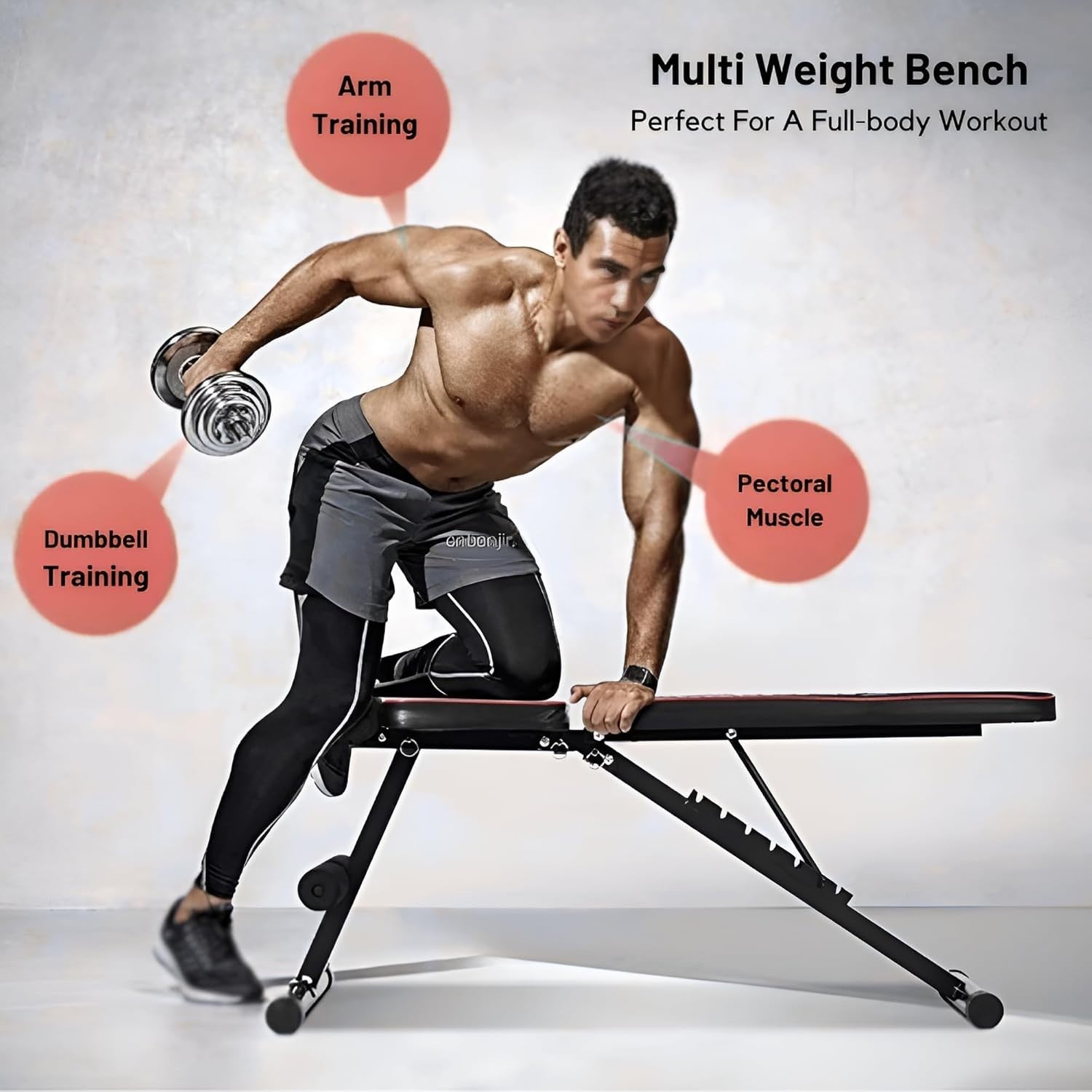 Heavy Duty Home Workout Bench 300kg Multi-Position Strength Trainer