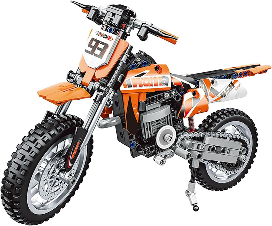Motorcycle Racing Model Kit 434 pcs, STEM Building Set for Kids & Adults