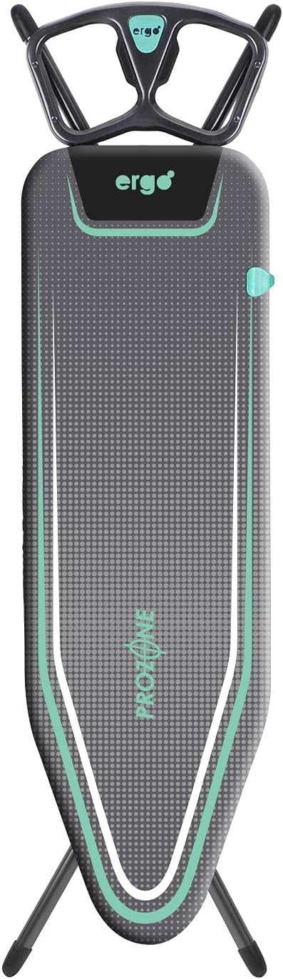 Ergonomic Ironing Board 122x38cm Adjustable Height Prozone Steam Surface