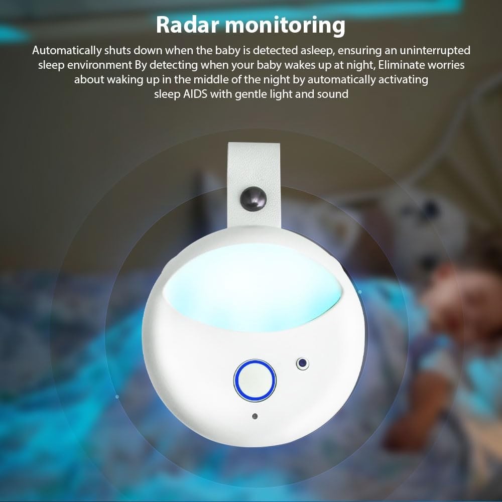 White Noise Sleep Machine with Night Light & Sleep Monitoring