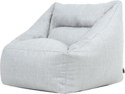 Large Grey Bean Bag Chair Indoor Outdoor Water-Resistant Armchair Seat