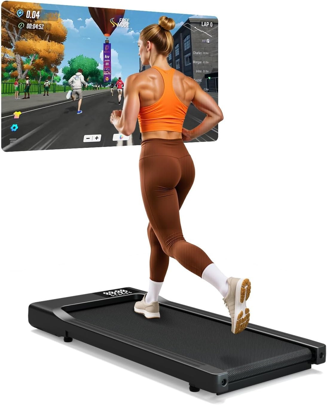 Under Desk Walking Treadmill – Quiet, Shock-Absorbing, App-Controlled, Portable