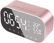 White Wireless Charging Alarm Clock Dual Alarm LED Display USB Radio