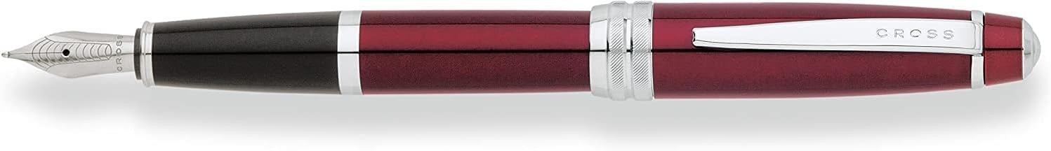 Luxury Red Fountain Pen Medium Nib Smooth Writing Elegant Gift Set