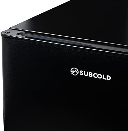 20L Mini Fridge Tabletop Frost Free Low Noise LED Lockable Black