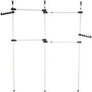 Telescopic Clothes Rail Heavy Duty Adjustable Garment Rack 329cm