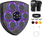 Music Boxing Machine Bluetooth LED Wall Mount Punch Home Gym