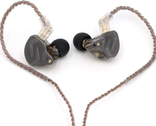 Black HiFi Dual Driver Earphones 1BA+1DD Detachable Mic Cable 3.5mm