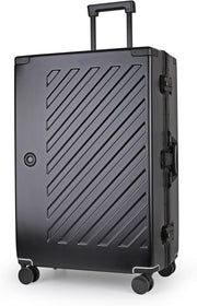 28 Inch Zipperless Polycarbonate Suitcase Dual TSA Locks Silent Spinner