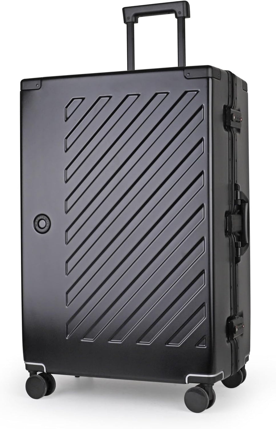 28 Inch Zipperless Polycarbonate Suitcase Dual TSA Locks Silent Spinner