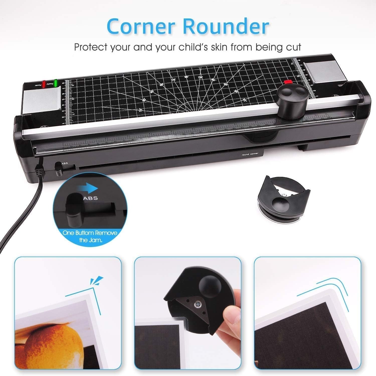 A3 Laminator 5-in-1 Hot Cold Fast Warm-Up Anti-Jam + Trimmer Set