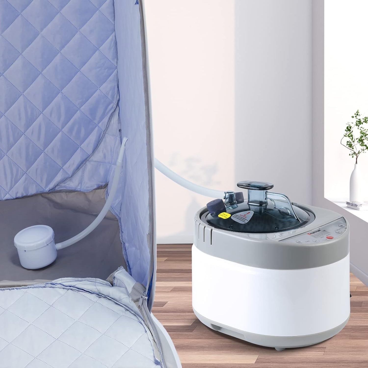 4L Portable Steam Sauna Spa Machine 1500W Remote Timer Herbal Detox Body Therapy