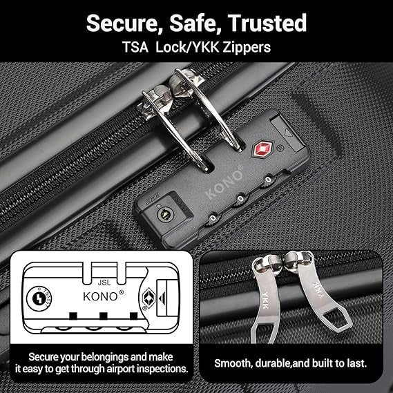 Extra Large Travel Suitcase 32” ABS+PC Hard Shell Spinner with TSA Lock