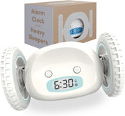 Runaway Alarm Clock on Wheels Extra Heavy Sleeper Rolling Jumping