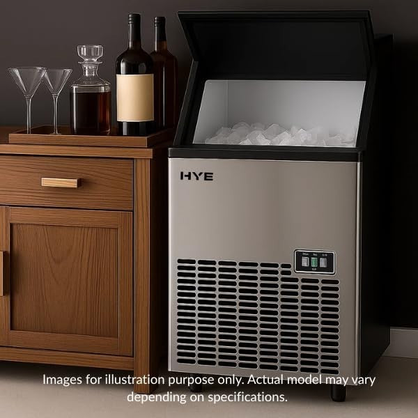 Commercial Ice Maker 45kg/24H Cube Machine 13kg Storage LCD Plumbed