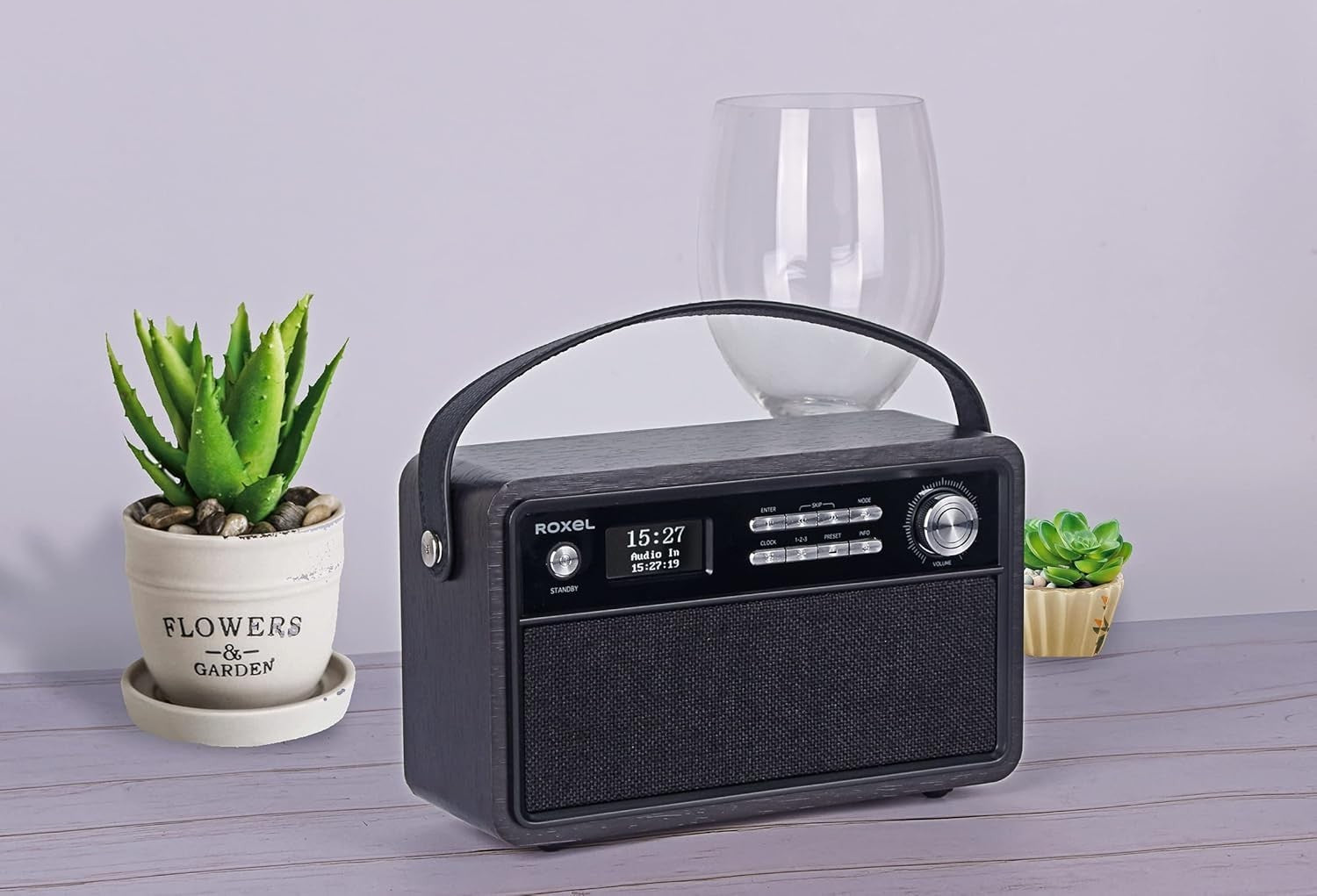 Retro DAB+/FM Bluetooth Wireless Alarm Clock Radio USB TF AUX