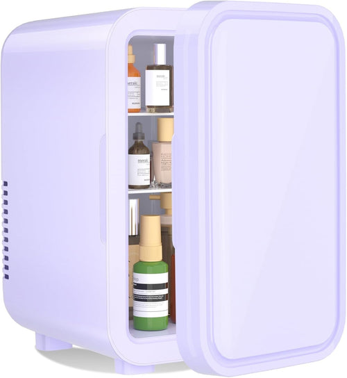 6L Mini Fridge Portable AC/DC Cooler Warmer Bedroom Skincare Purple