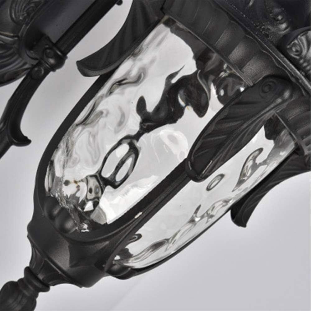 Retro Outdoor Wall Sconce – Black Vintage Waterproof Lamp (27×51 cm)