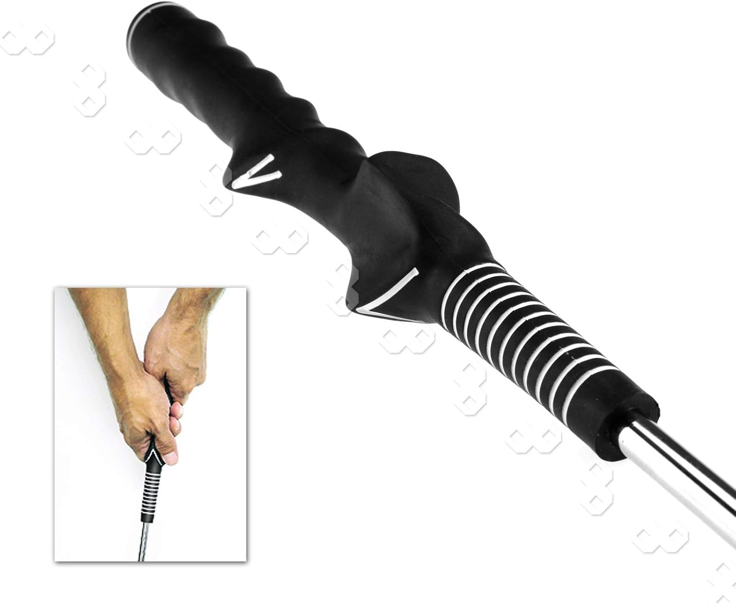 Golf Swing Grip Trainer Weighted Steel Warm Up Practice Aid