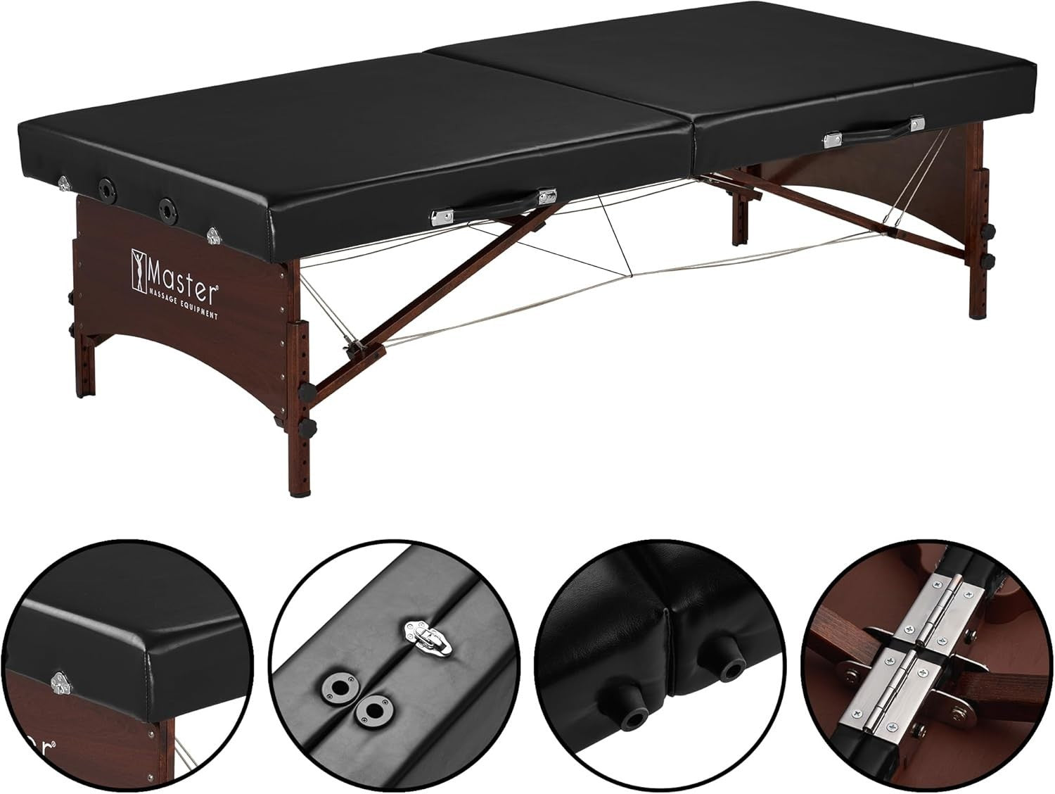 85cm Canoga Low-Height Extra Wide Massage Table | Thai Yoga Rehab Bed Portable