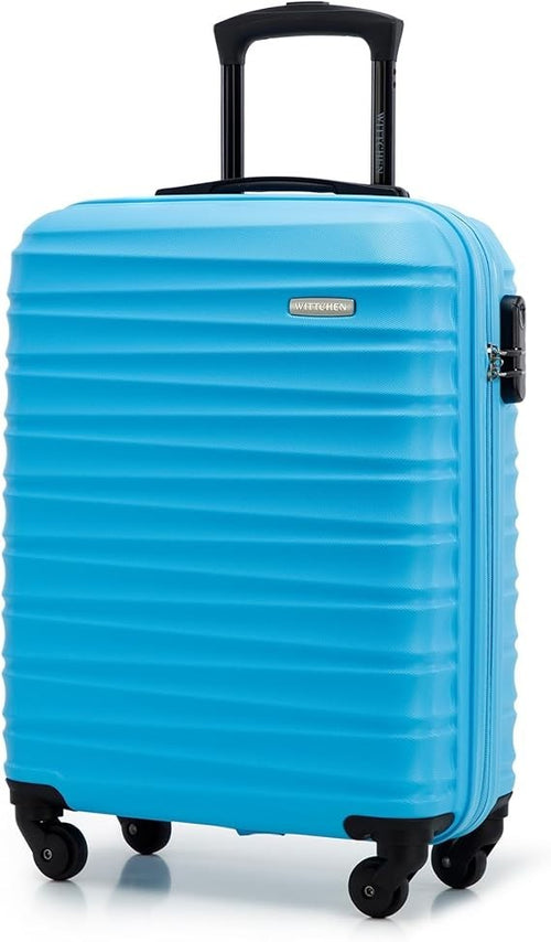 Lightweight Cabin Suitcase 4 Wheel Carry On Hard Shell TSA Lock 34L
