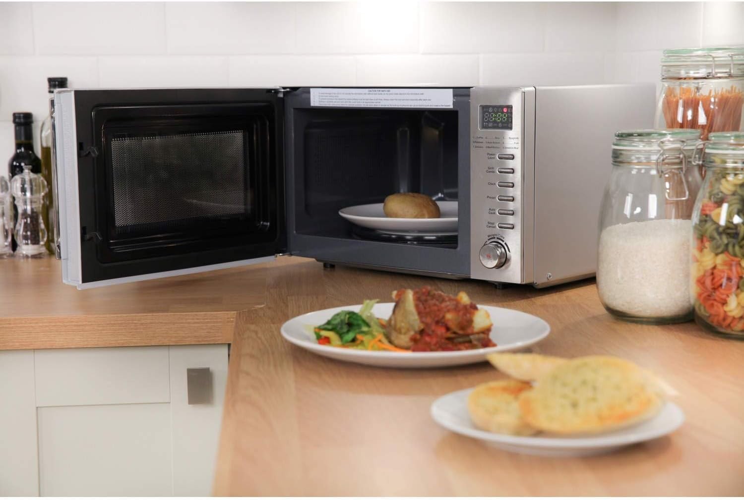 Russell Hobbs 20L 800W Digital Grill Microwave 1000W Grill Stainless
