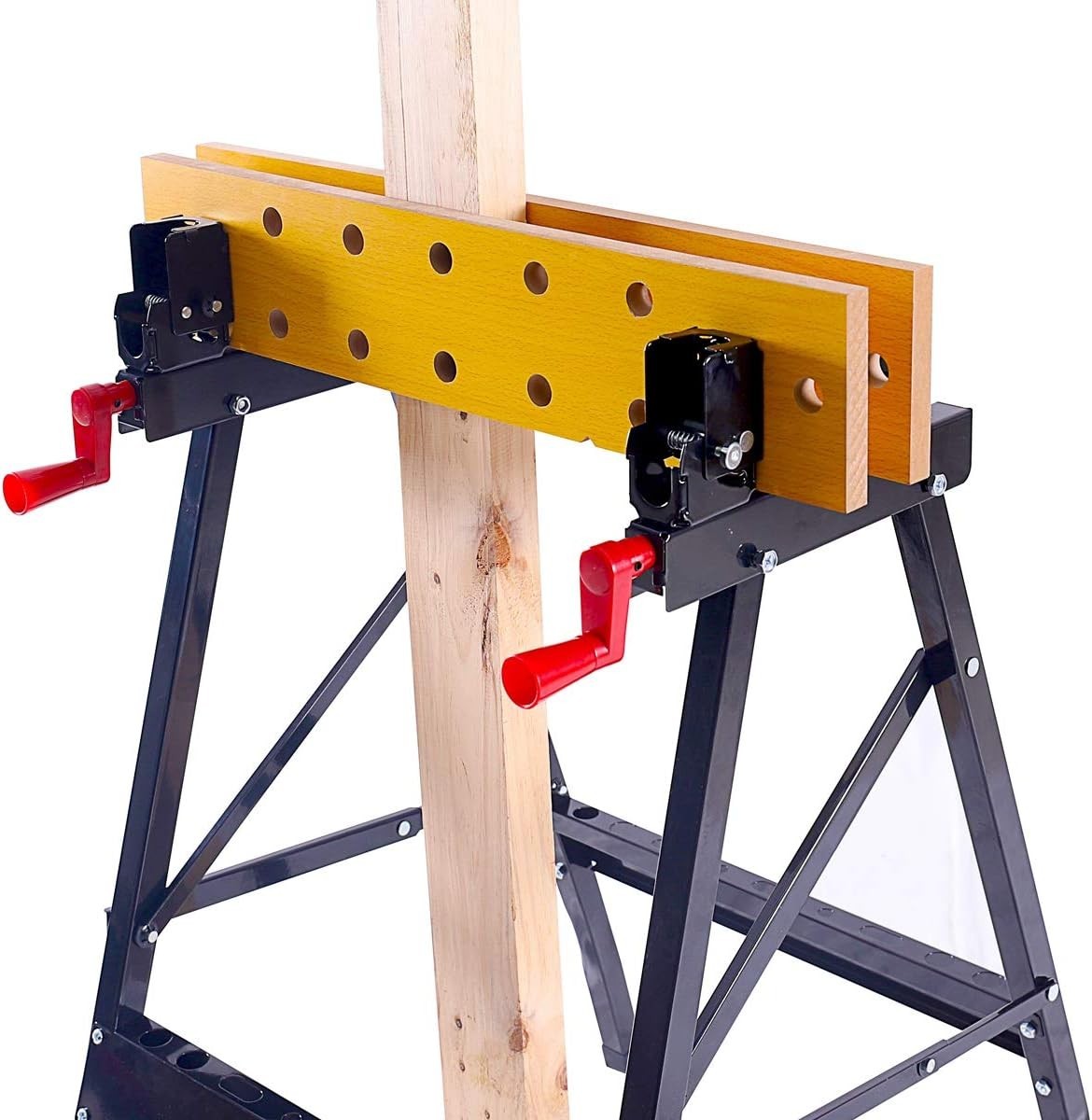 Portable Flip Top Workbench Foldable Vise Stand Adjustable Clamping Table