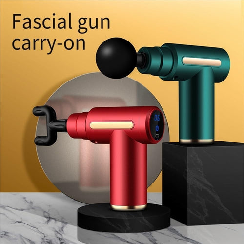Mini Massage Gun Deep Tissue Fascia Relief USB Rechargeable Quiet Muscle Therapy